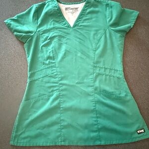 Grey's Anatomy Women's Green Scrub Top S